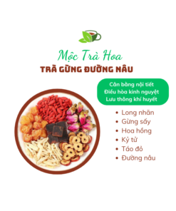 Trà gừng đường nâu