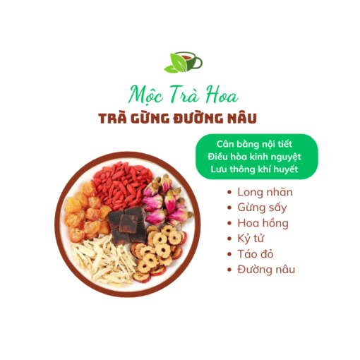 Trà gừng đường nâu