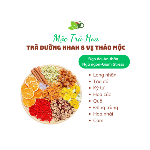 Trà dưỡng nhan 8 vị thảo mộc