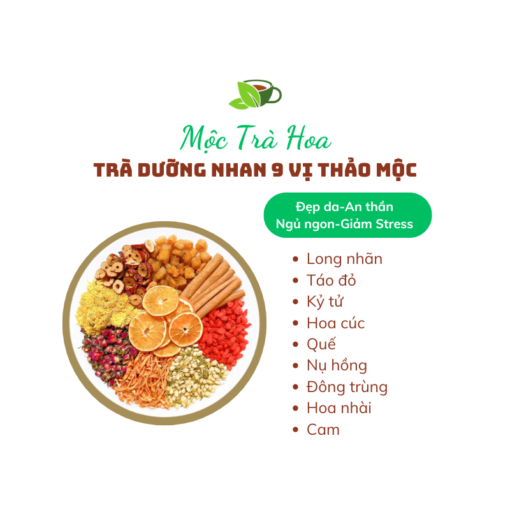 Trà dưỡng nhan 9 vị thảo mộc