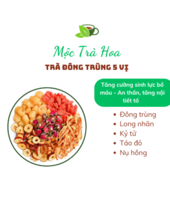 Trà đông trùng 5 vị