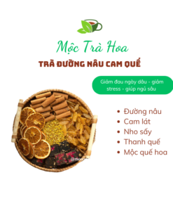 Trà đường nâu cam quế