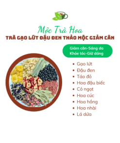 Trà gạo lứt đậu đen thảo mộc giảm cân