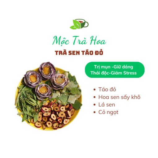 Trà sen táo đỏ