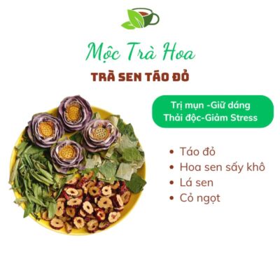 Trà sen táo đỏ